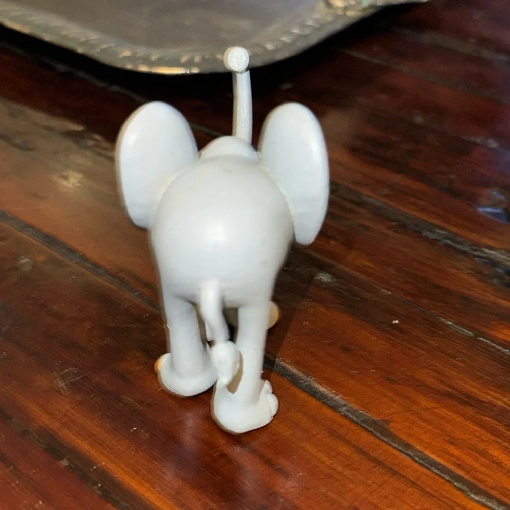 Zoo funny long legged elephant Pvc birthday cake topper toy figure